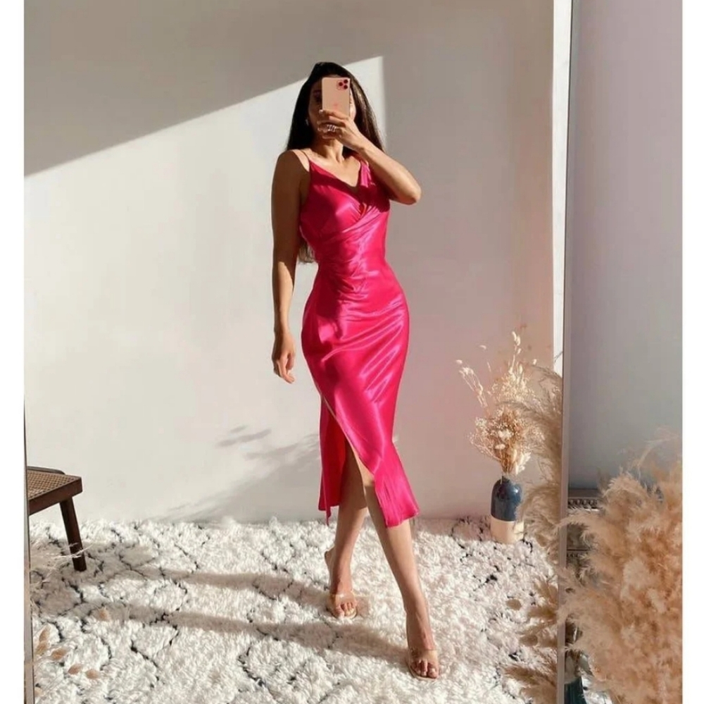 COPY - COPY - zara | satin effect dress